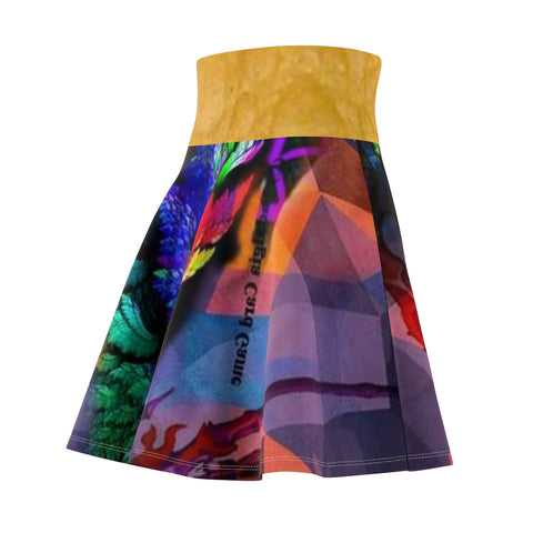 Women's  HIP HOP ART Skater Skirt (AOP)