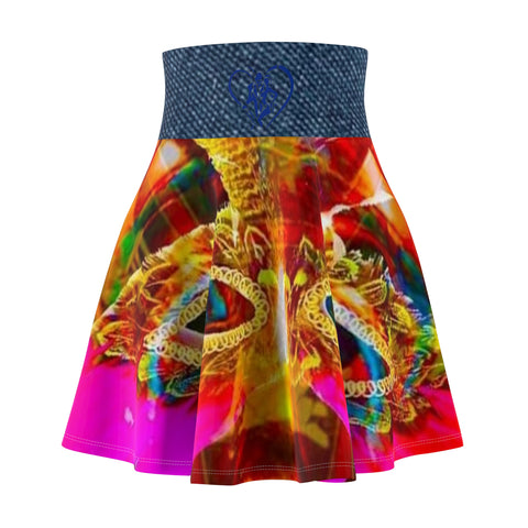 Women's HIP HOP ART Skater Skirt (AOP)