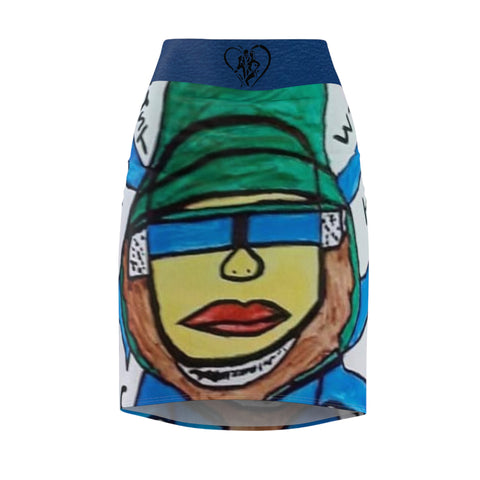 Women's HIP HOP ART Pencil Skirt (AOP)