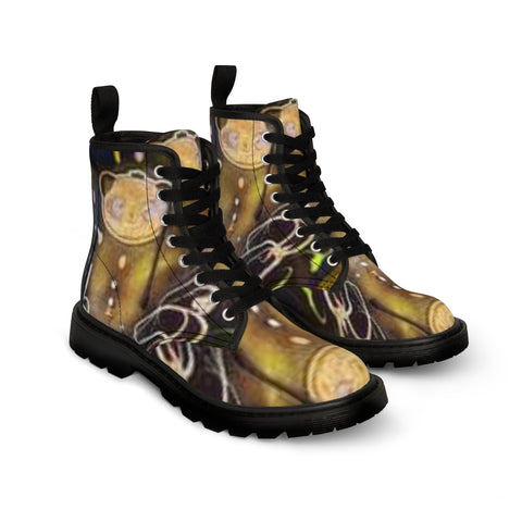 Men's  HIP HOP ART Canvas Boots