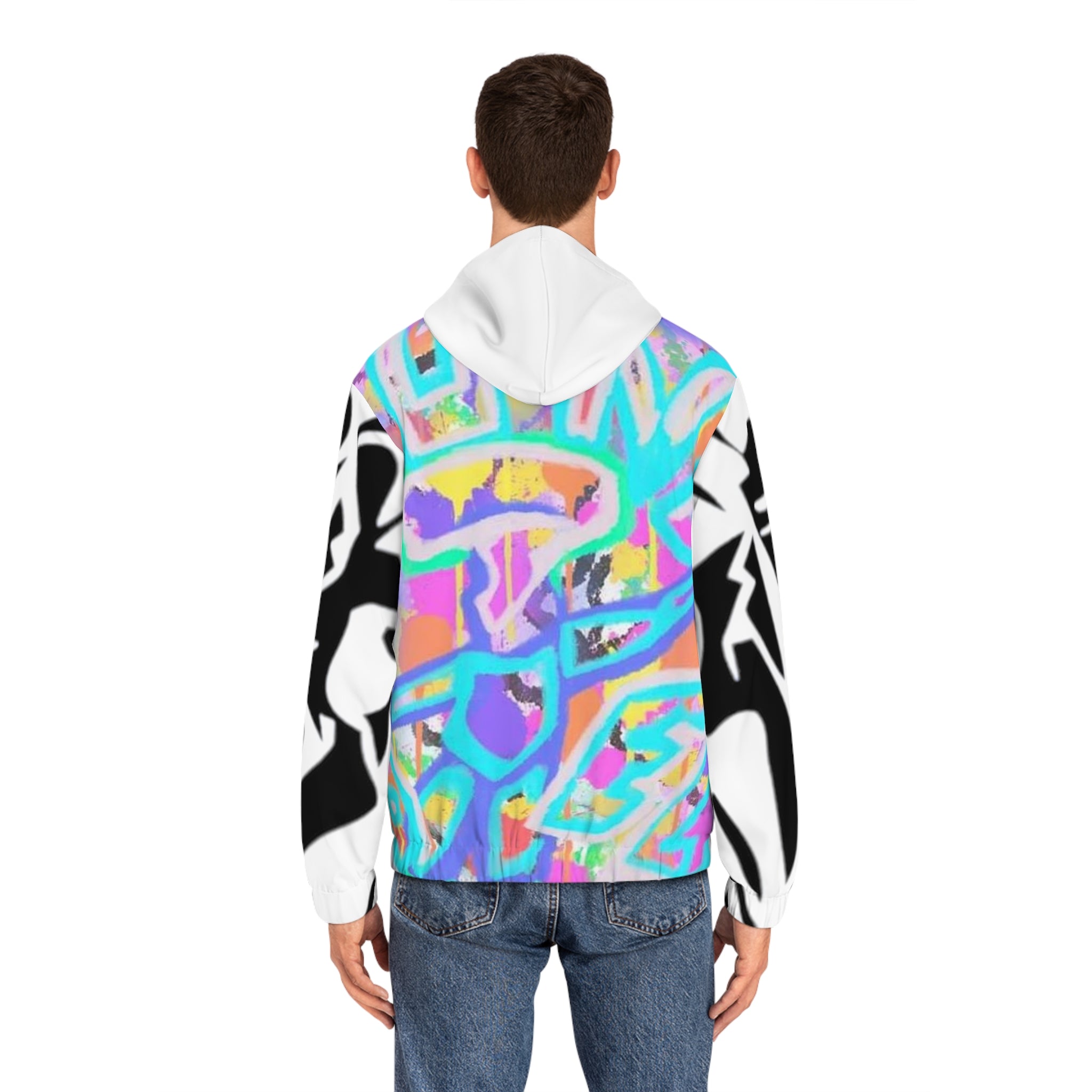 Men's Full-Zip HIP HOP ART Hoodie (AOP)