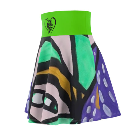 Women's  HIP HOP ART Skater Skirt (AOP)