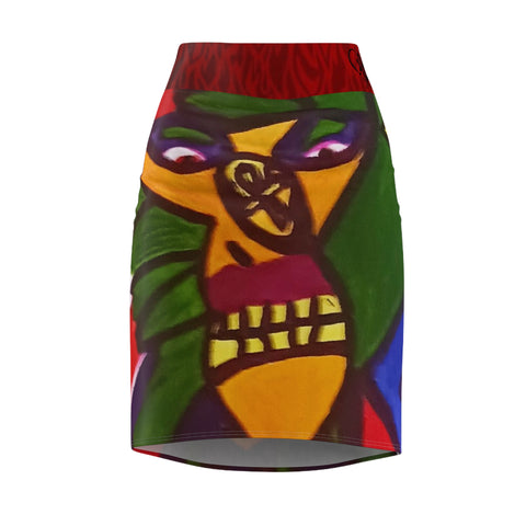 Women's  HIP HOP ART  Pencil Skirt (AOP)