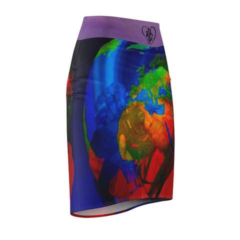 Women's HIP HOP ART Pencil Skirt (AOP)