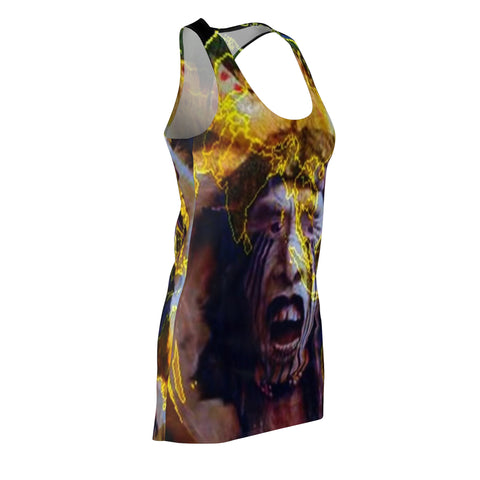 Women's Cut & Sew HIP HOP ART Racerback Dress (AOP)