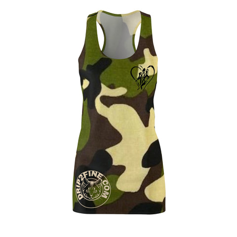 Women's Cut & Sew HIP HOP ART Racerback Dress (AOP)