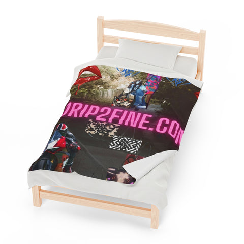 Velveteen HIP HOP ART Plush Blanket
