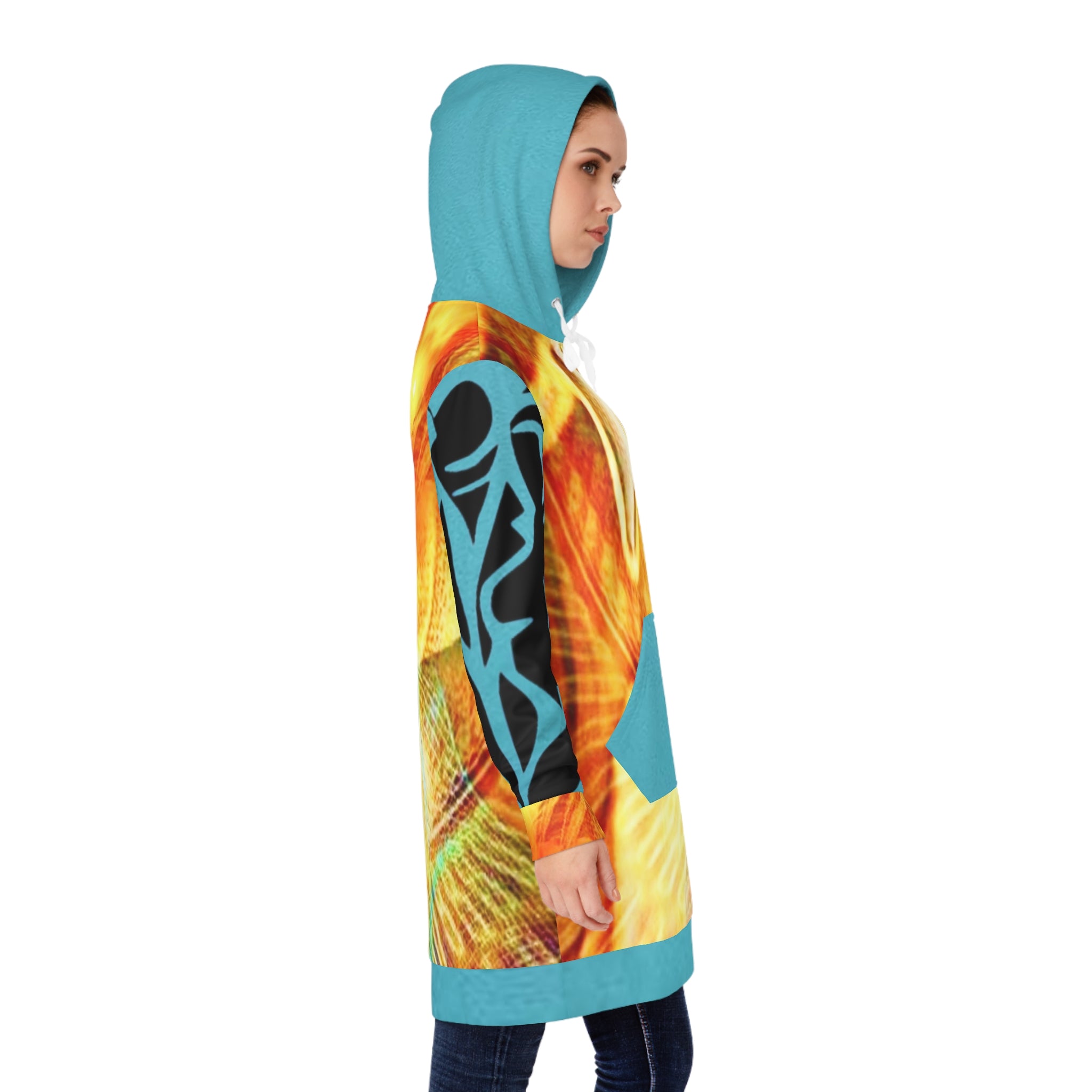 Women's HIP HOP ART Hoodie Dress (AOP)