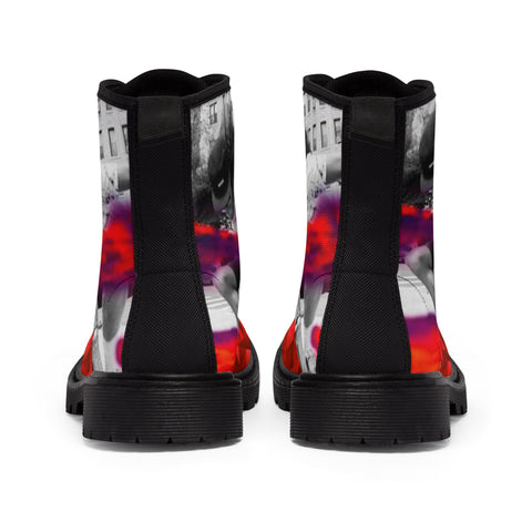 Men's Canvas HIP HOP ART  Boots