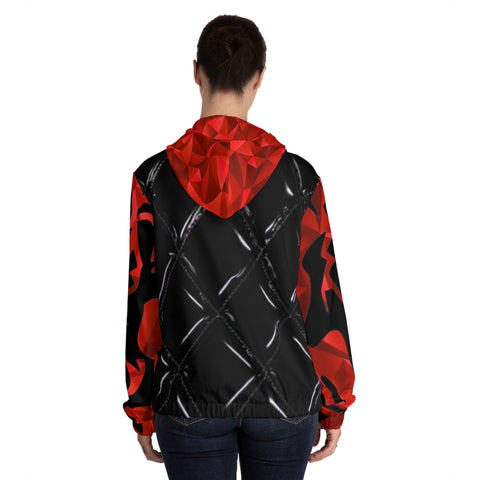 Women’s Full-Zip  HIP HOP ART Hoodie (AOP)
