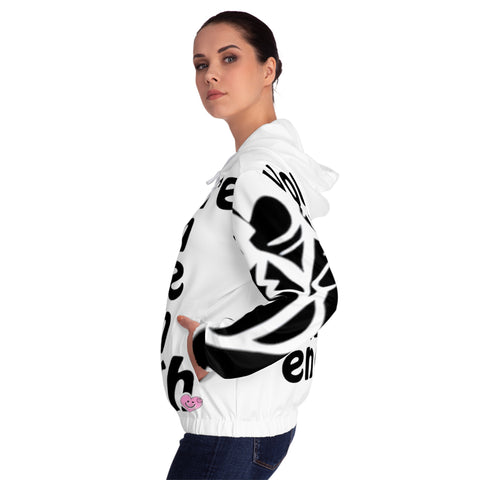 Women’s Full-Zip HIP HOP ART Hoodie (AOP)