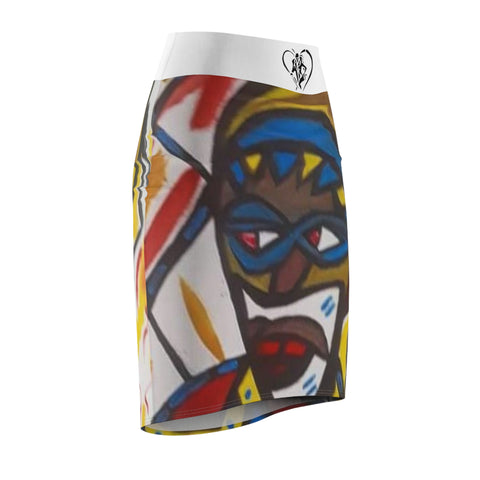 Women's HIP HOP ART Pencil Skirt (AOP)