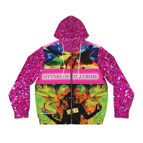 Men's Full-Zip  HIP HOP ART  Hoodie (AOP)