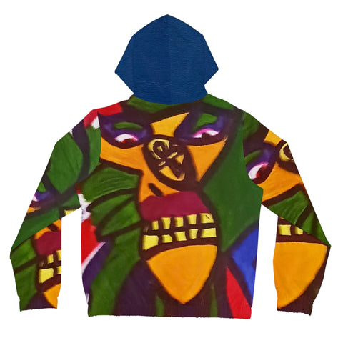 Women’s Full-Zip HIP HOP ART Hoodie (AOP)