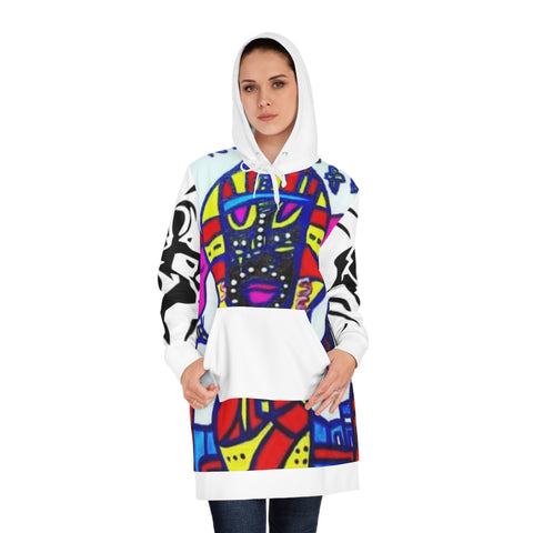 Women's HIP HOP ART Hoodie Dress (AOP)