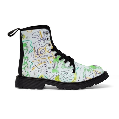 Men's HIP HOP ART Canvas Boots