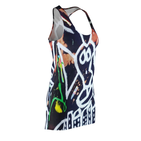 Women's Cut & Sew HIP HOP ART Racerback Dress (AOP)
