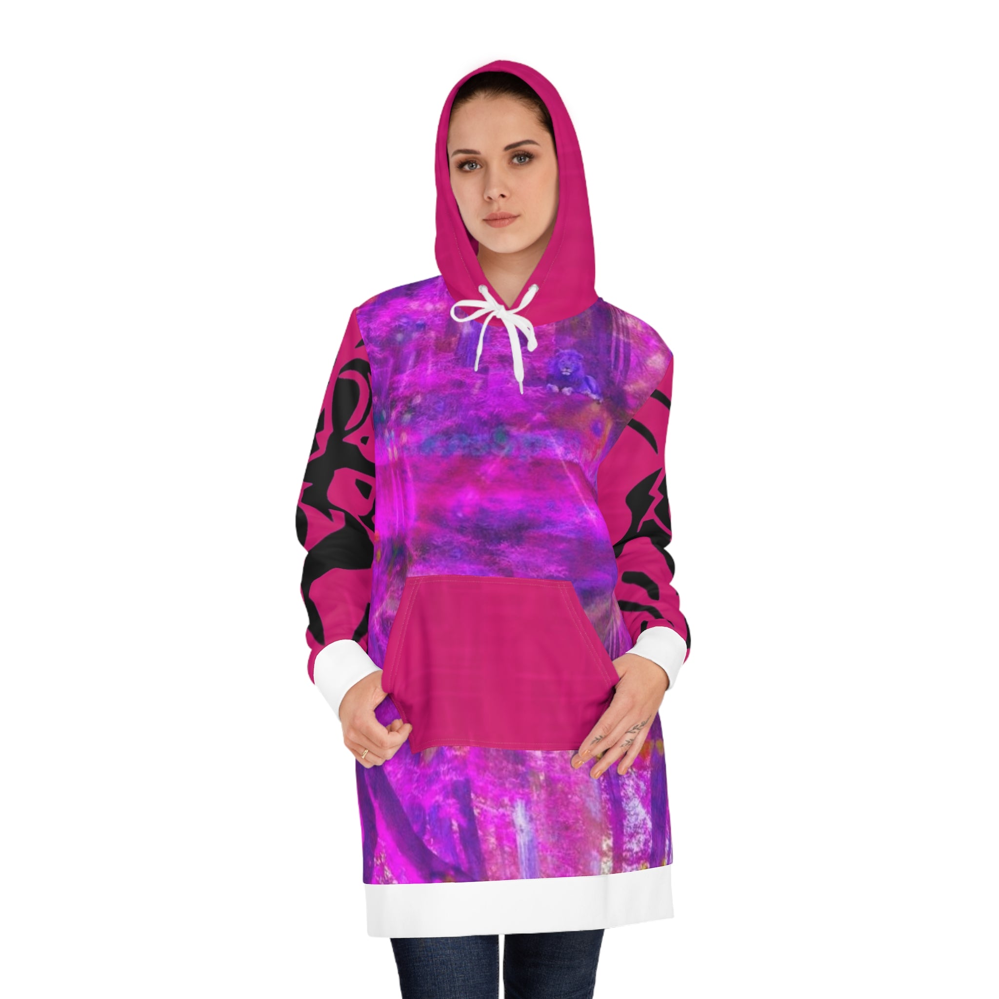 Women's HIP HOP ART Hoodie Dress (AOP)