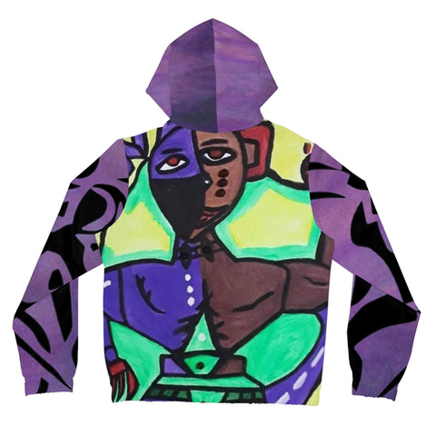 Women’s Full-Zip HIP HOP ART Hoodie (AOP)