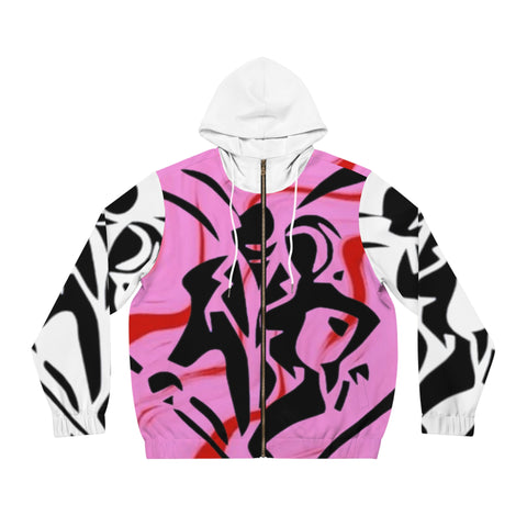 Men's Full-Zip  HIP HOP ART  Hoodie (AOP)