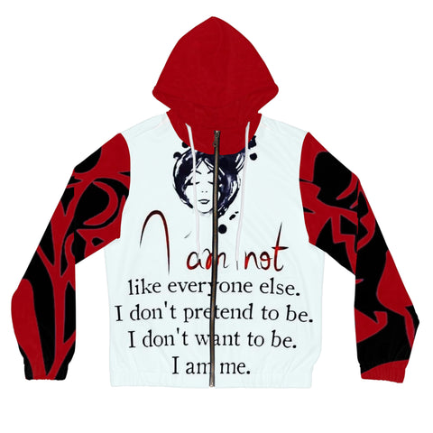 Women’s Full-Zip HIP HOP ART Hoodie (AOP)