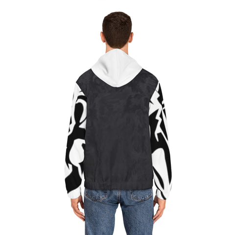 Men's Full-Zip  HIP HOP ART Hoodie (AOP)