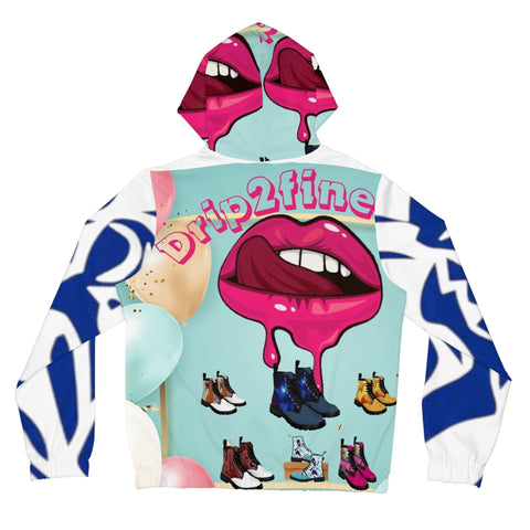 Women’s Full-Zip HIP HOP ART Hoodie (AOP)