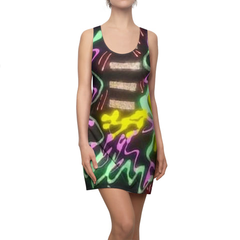 Women's Cut & Sew HIP HOP ART  Racerback Dress (AOP)