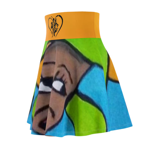 Women's HIP HOP ART Skater Skirt (AOP)