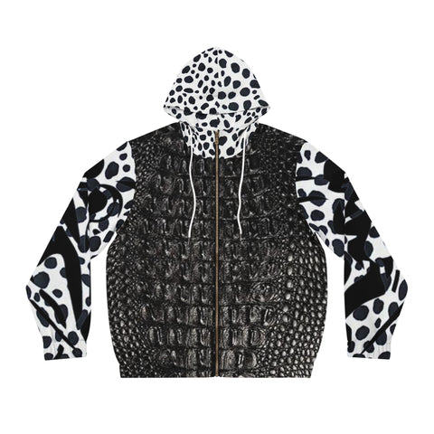 Men's Full-Zip HIP HOP ART Hoodie (AOP)