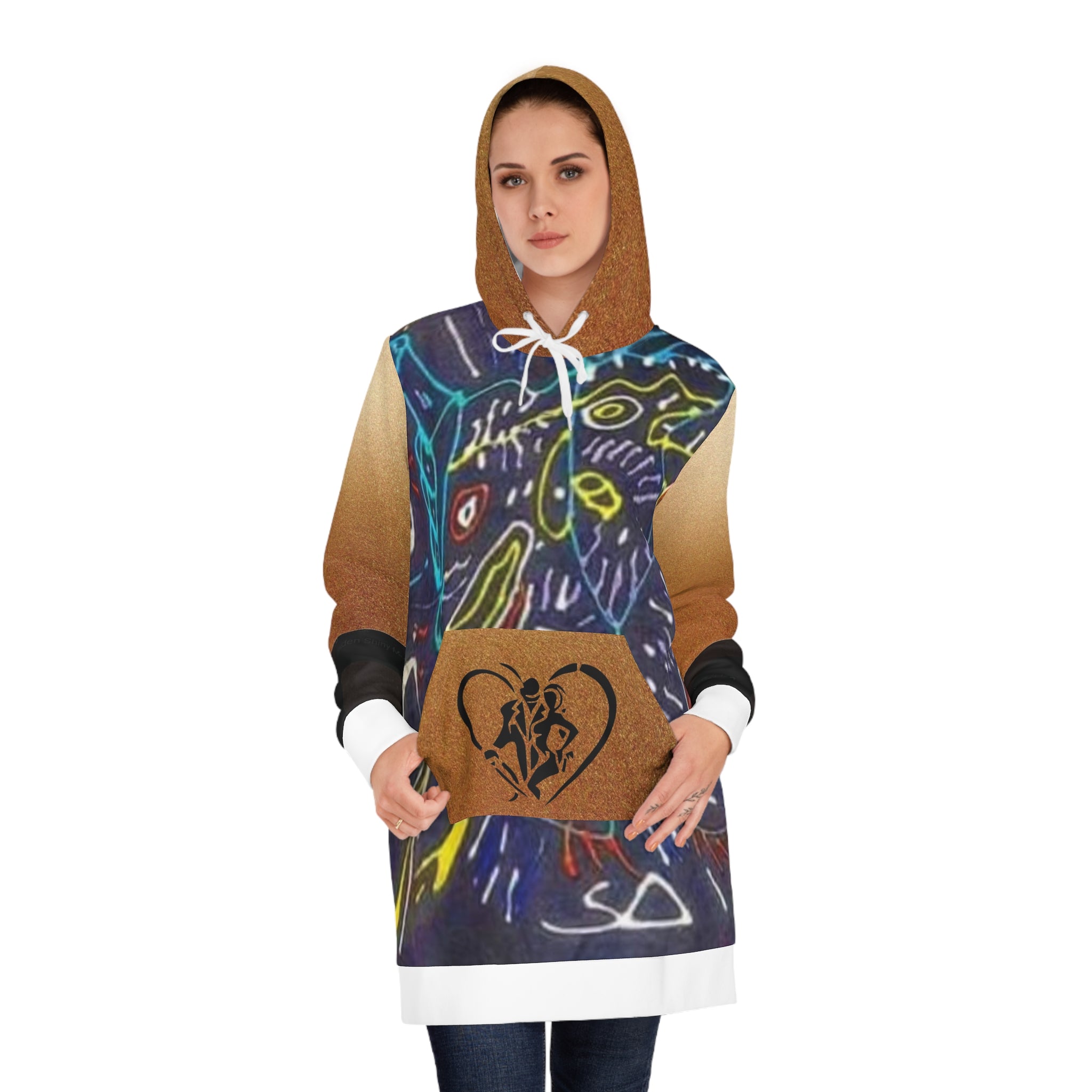 Women's HIP HOP ART Hoodie Dress (AOP)