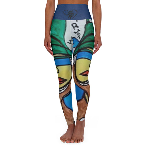 High Waisted HIP HOP ART Yoga Leggings (AOP)