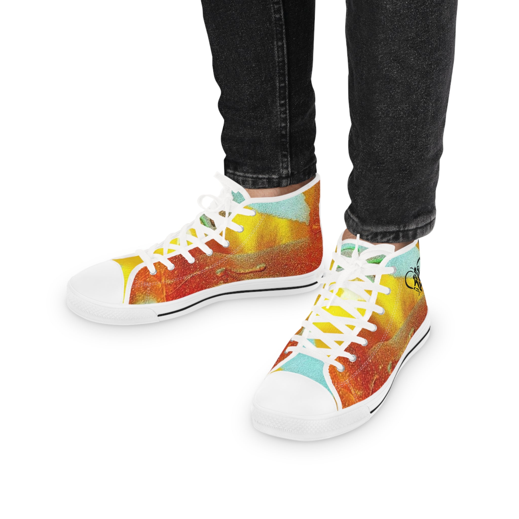 HIP HOP ART Men's High Top Sneakers