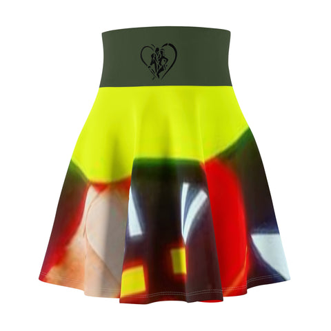 Women's  HIP HOP ART Skater Skirt (AOP)