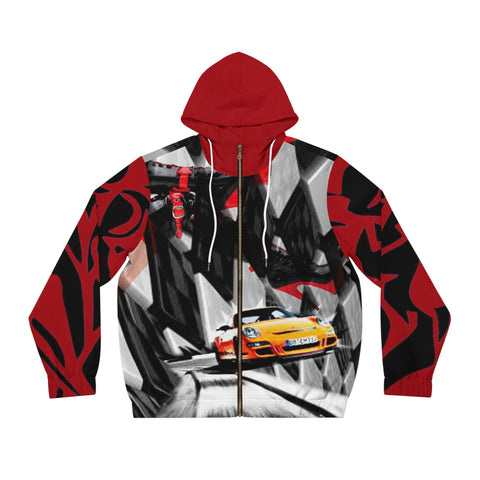 Men's Full-Zip HIP HOP ART Hoodie (AOP)