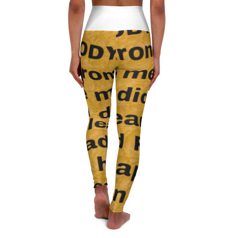 High Waisted HIP HOP ART Yoga Leggings (AOP)