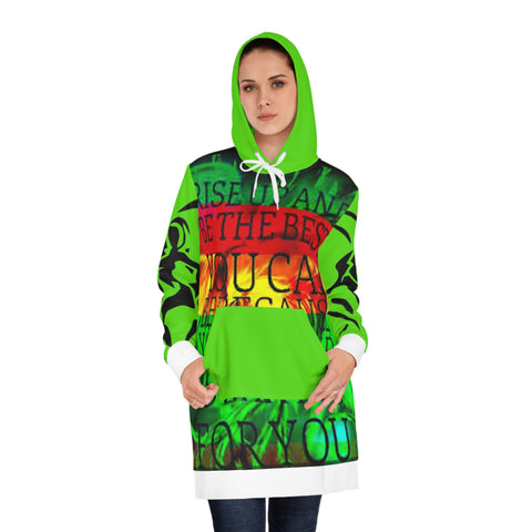 Women's HIP HOP ART Hoodie Dress (AOP)