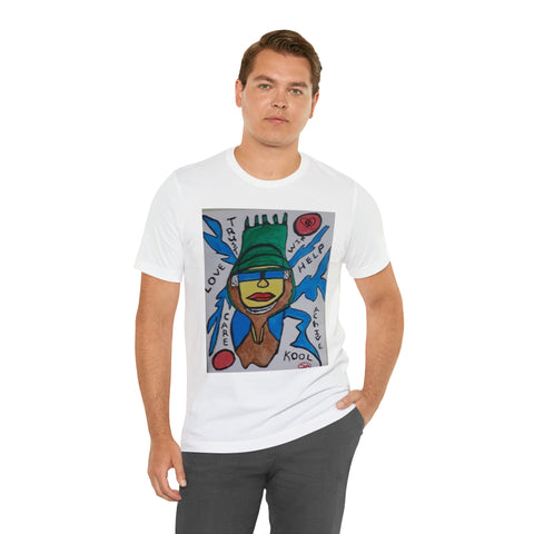 Unisex Hip Hop Art Jersey Short Sleeve Tee