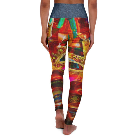 High Waisted HIP HOP ART Yoga Leggings (AOP)