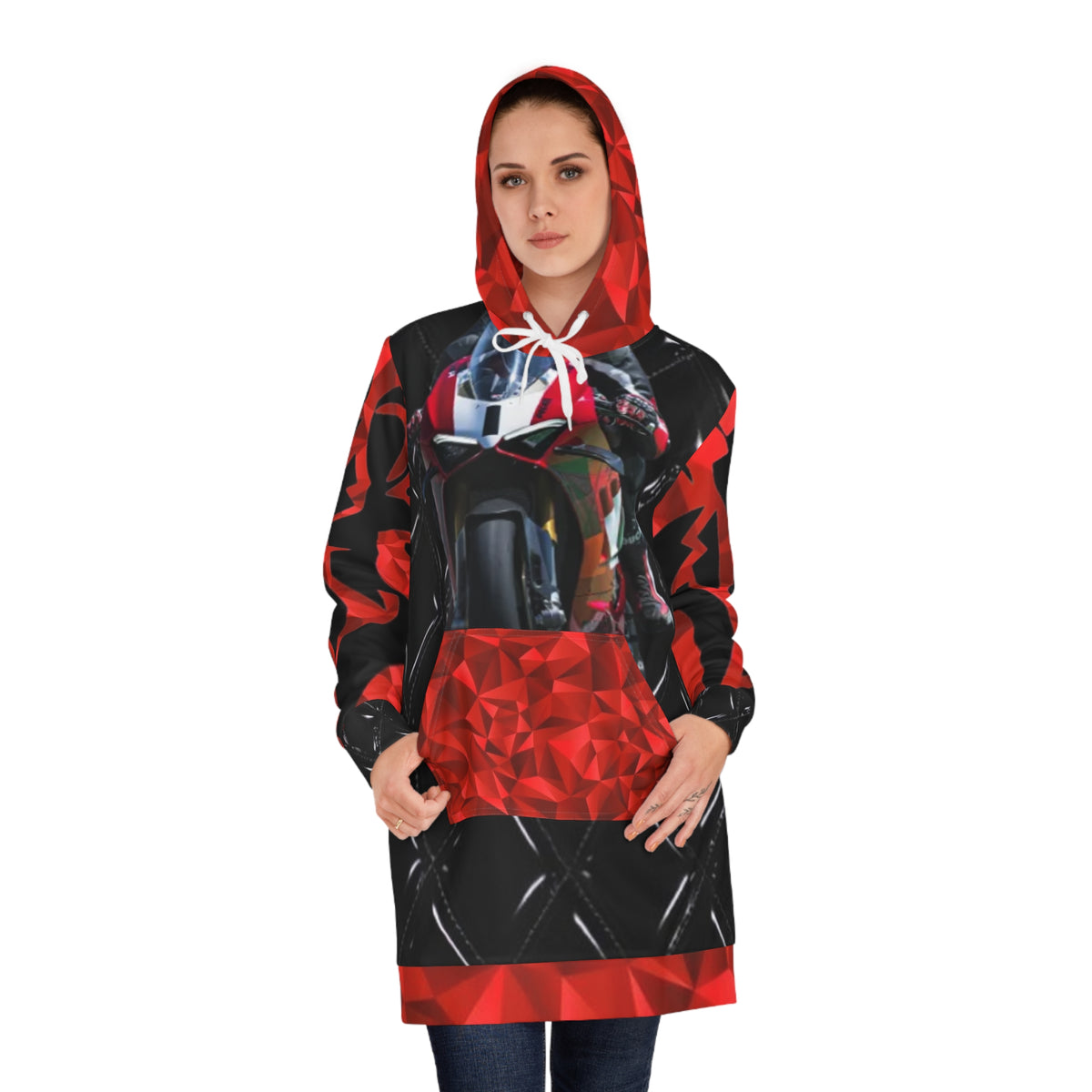 Women's HIP HOP ART Hoodie Dress (AOP)