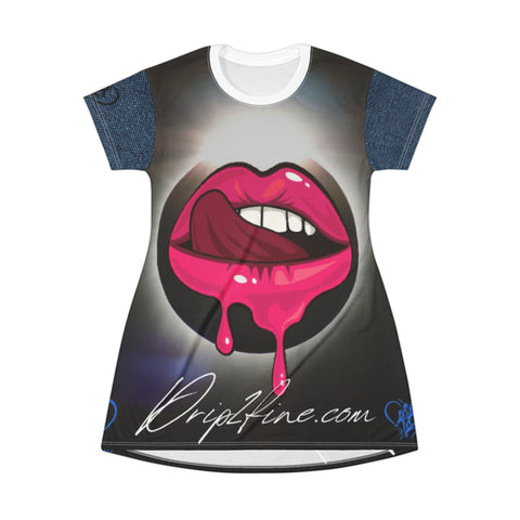 HIP HOP ART T-Shirt Dress (AOP)