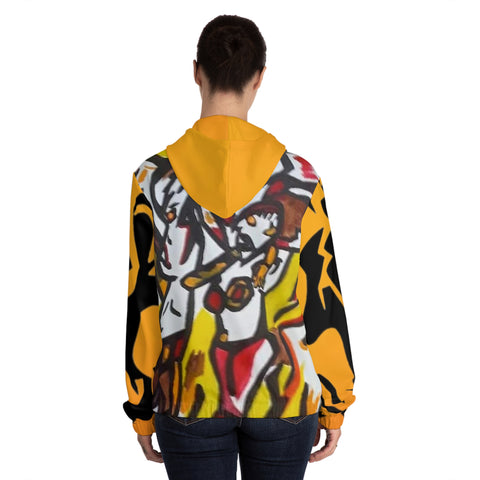 Women’s Full-Zip  HIP HOP ART Hoodie (AOP)