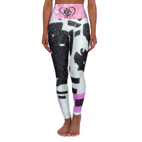 High Waisted  HIP HOP ART  Yoga Leggings (AOP)