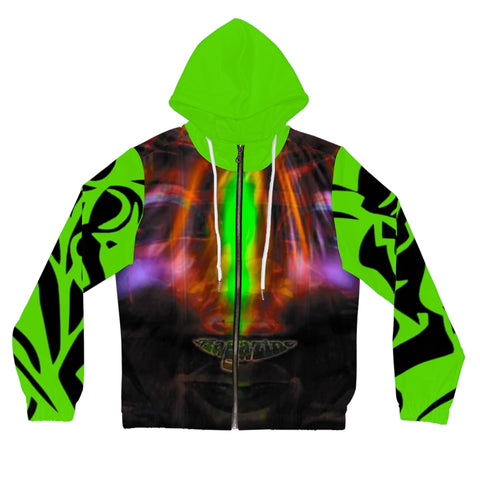 Women’s Full-Zip  HIP HOP ART Hoodie (AOP)