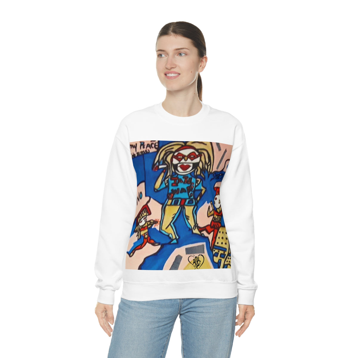 Unisex Heavy Blend™ Hp Hop Art Crewneck Sweatshirt