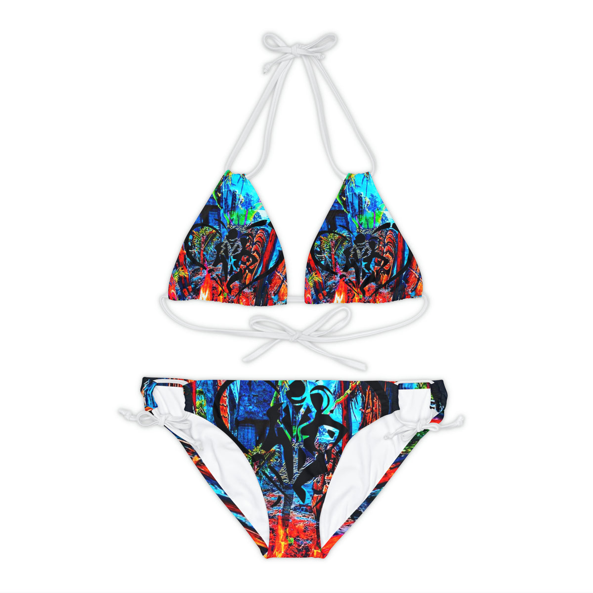 Strappy  HIP HOP ART  Bikini Set (AOP)