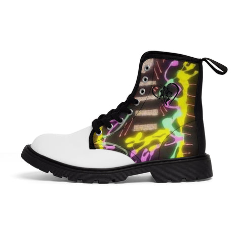 Men's Canvas HIP HOP ART  Boots