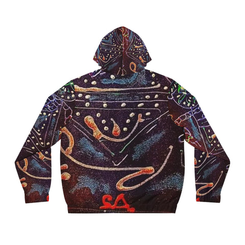 Men's Full-Zip  HIP HOP ART Hoodie (AOP)