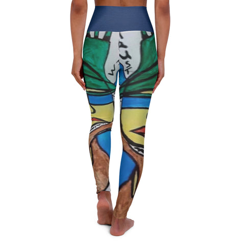 High Waisted HIP HOP ART Yoga Leggings (AOP)