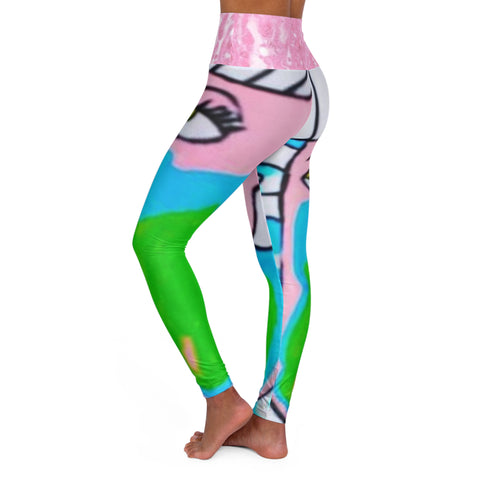 High Waisted  HIP HOP ART Yoga Leggings (AOP)